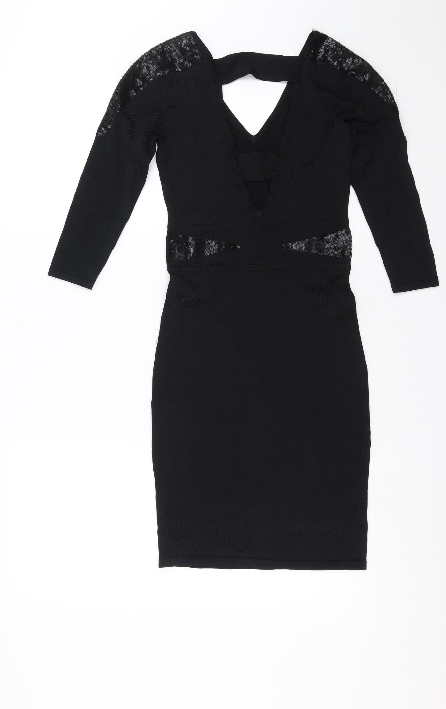 Amichi Womens Black   Bodycon  Size S