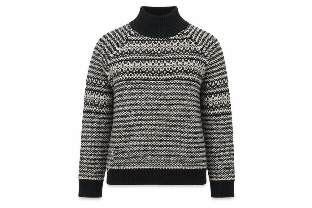Marks & Spencer Womens Black Geometric  Pullover Jumper Size 12