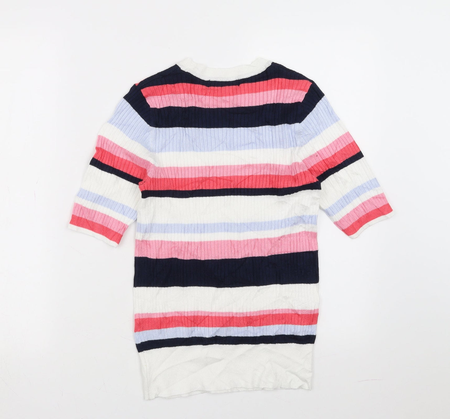 Marks and Spencer Womens Multicoloured Striped  Pullover Jumper Size 10
