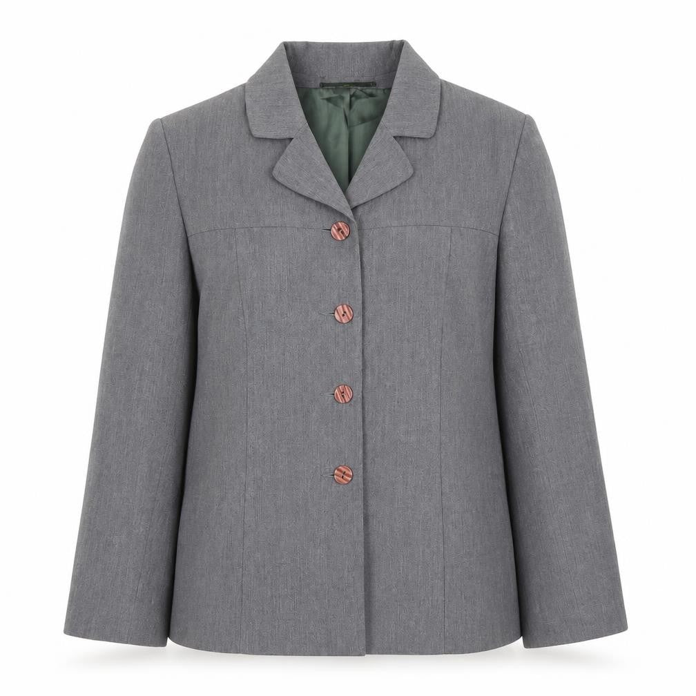 Gianfranco Corneli Womens Grey   Basic Blouse Size 14  - Jacket