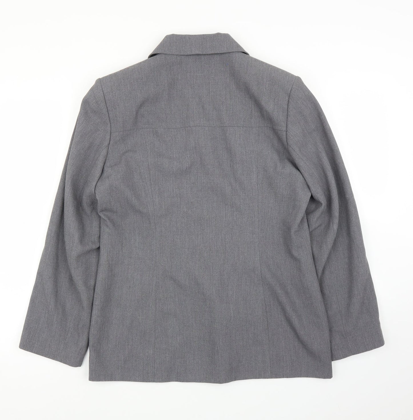 Gianfranco Corneli Womens Grey   Basic Blouse Size 14  - Jacket