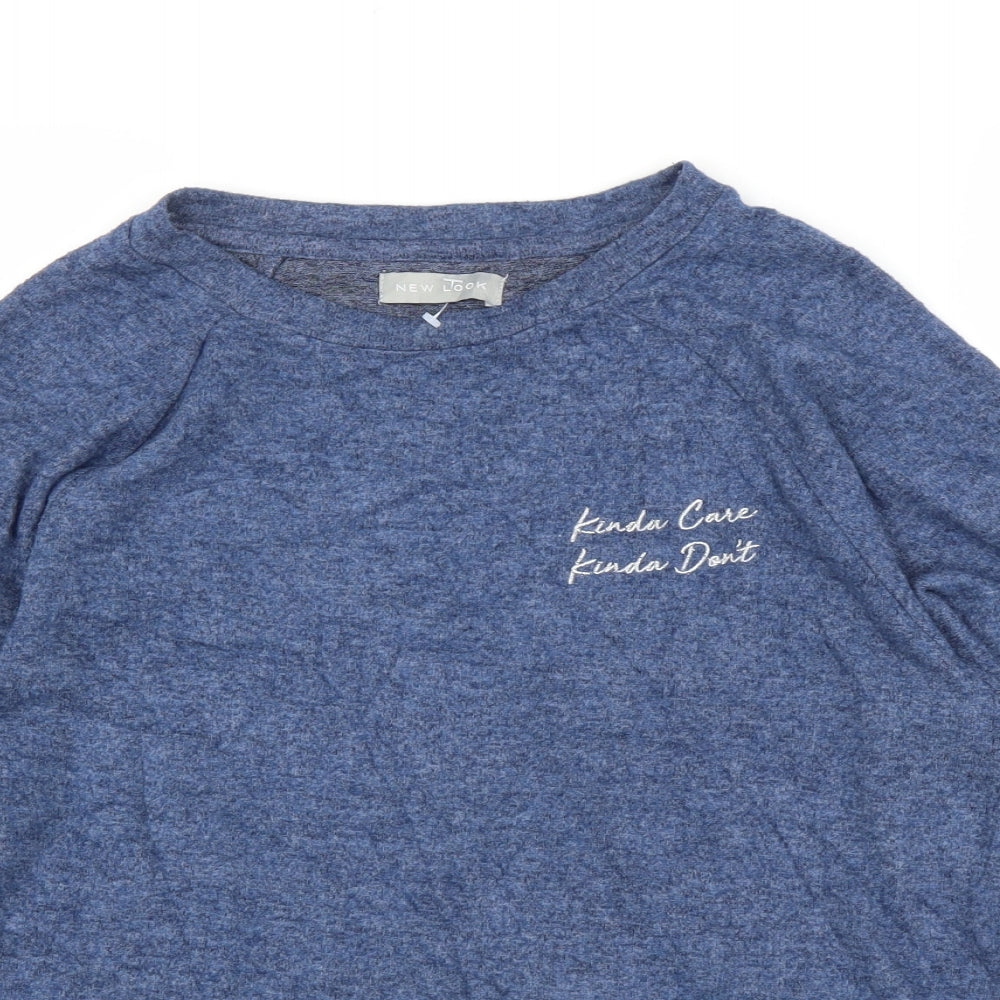 New Look Womens Blue   Pullover Jumper Size M