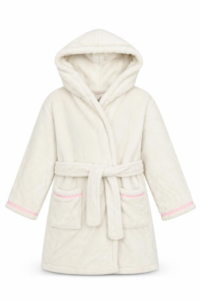 Debenhams Girls White Solid  Capri Robe Size 5 Years