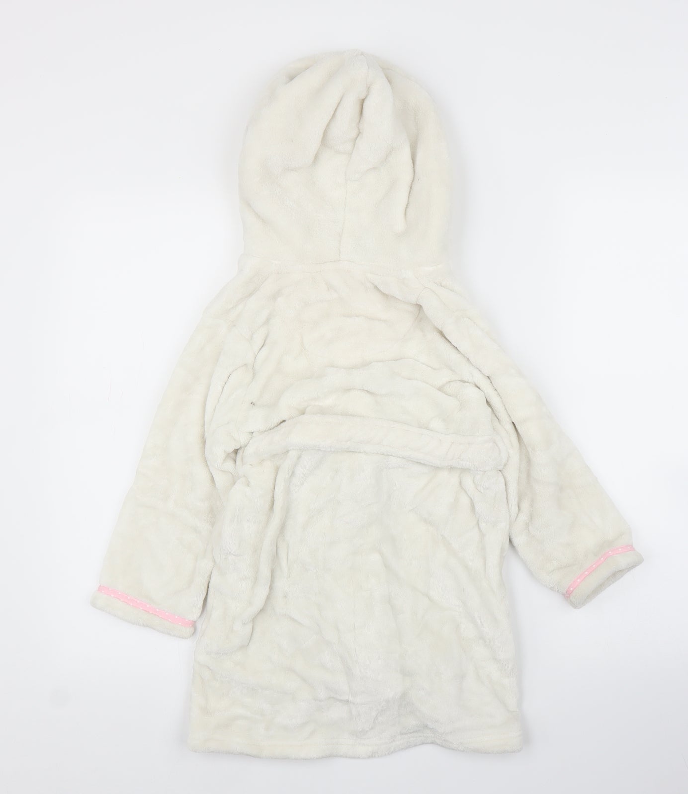 Debenhams Girls White Solid  Capri Robe Size 5 Years