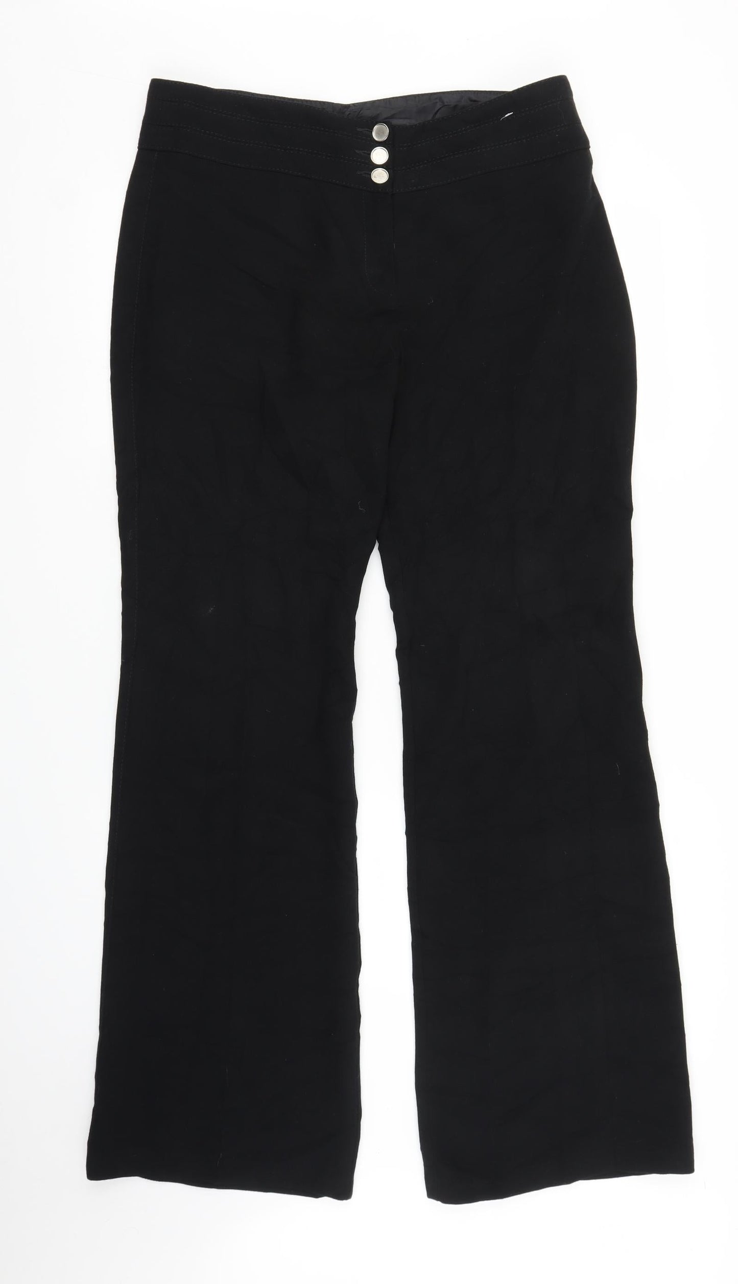Preworn Womens Black   Trousers  Size L L31 in