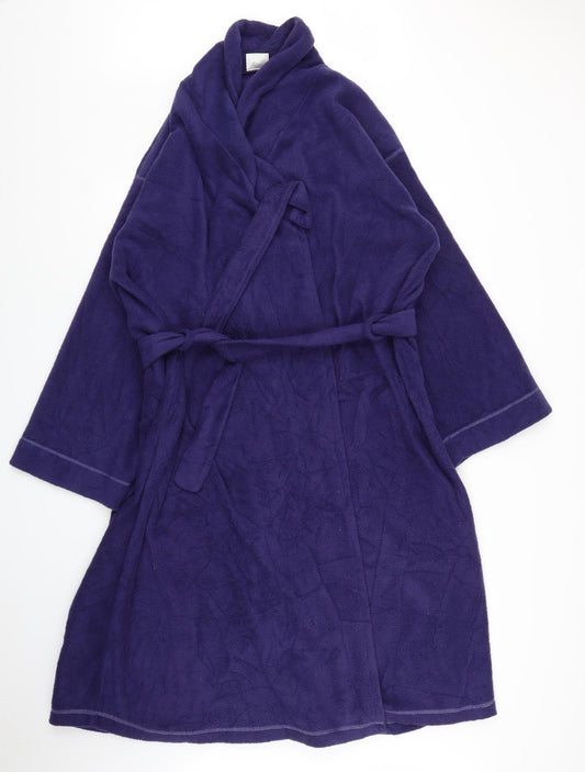 Nightwear Womens Purple Solid  Chemise Robe Size 14