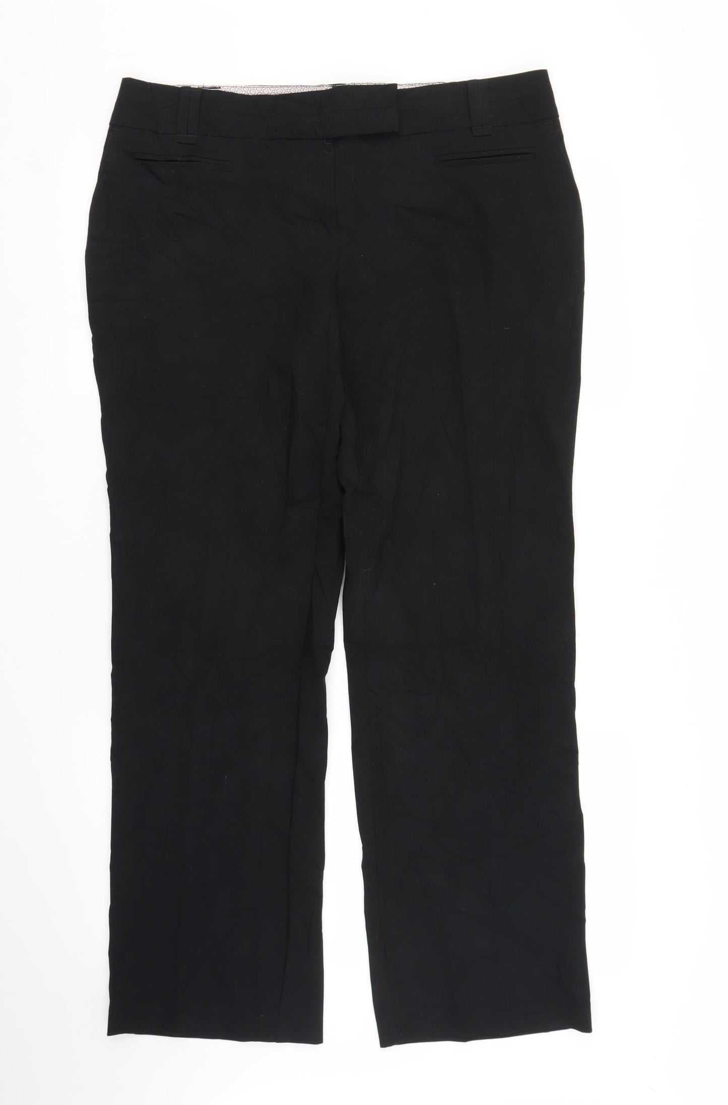 NEXT Womens Black   Trousers  Size 14 L28 in