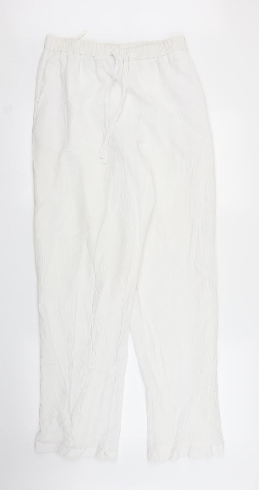 Canda Womens White   Bloomer Trousers Size 12 L29 in
