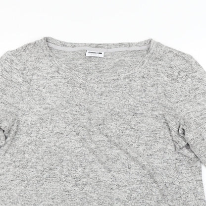 Noisy May Womens Grey   Pullover Jumper Size M