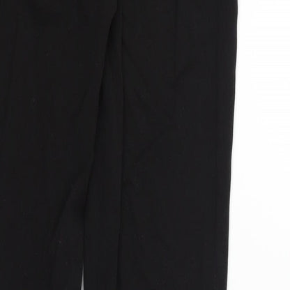 Brand and care label for Danner women’s black trousers, size UK 28, in, 31-inch leg