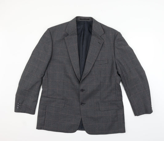 Preworn Mens Grey Check  Jacket Blazer Size S