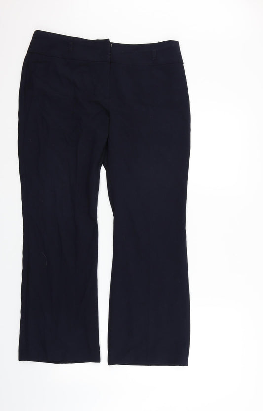 Marks and Spencer Womens Blue   Trousers  Size 14 L26 in