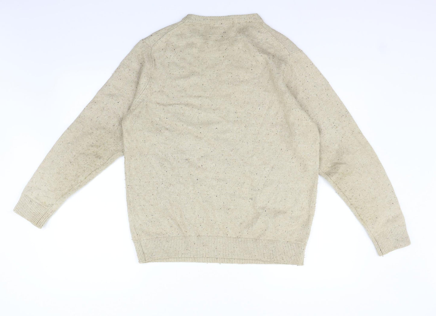 Marks and Spencer Mens Beige   Pullover Jumper Size M