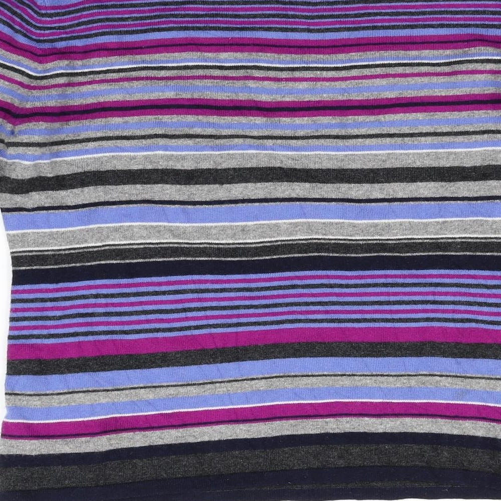 Gerry Weber Womens Blue Striped  Pullover Jumper Size M