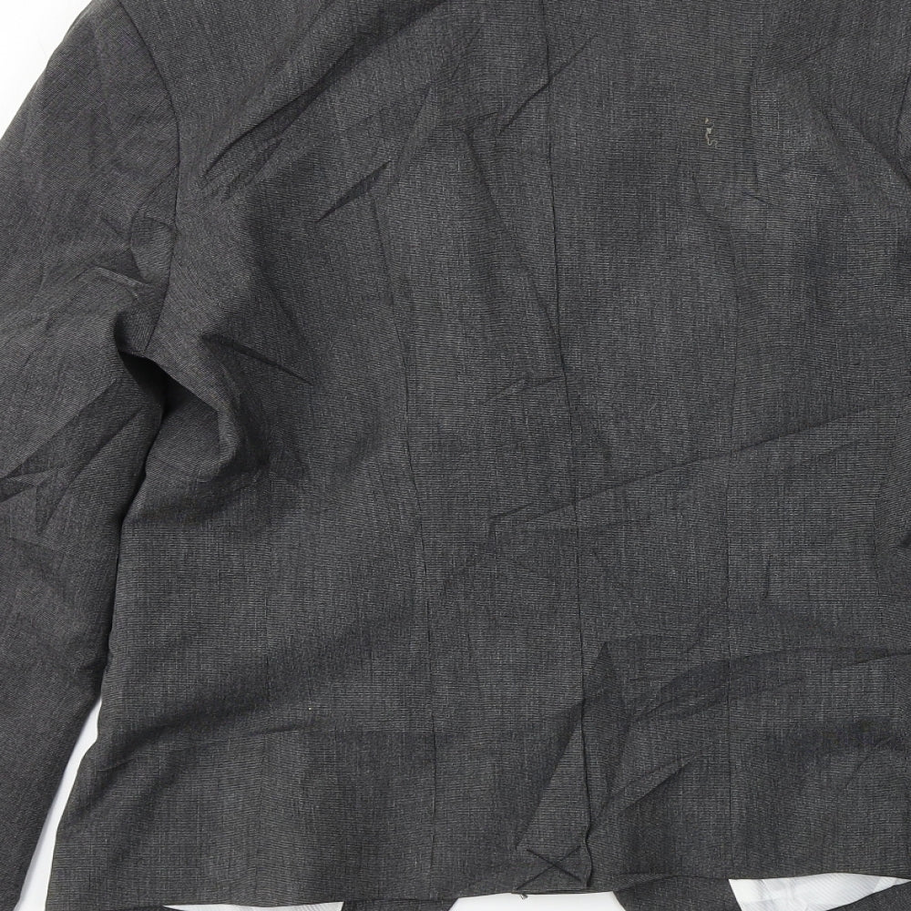 H&M  Womens Grey   Jacket Blazer Size 8