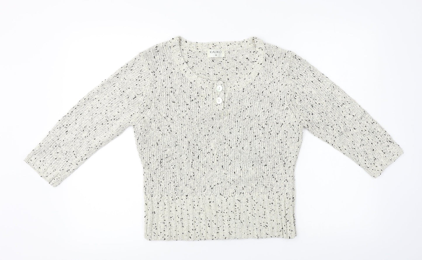 Kaliko Womens Ivory   Pullover Jumper Size 16