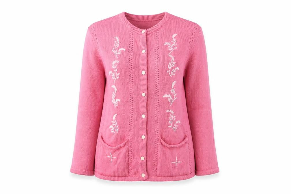 solution  Womens Pink   Cardigan Jumper Size M