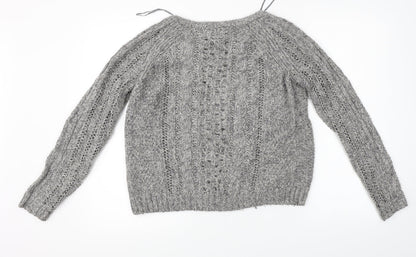 Back view of sprit men’s grey jumper, size S
