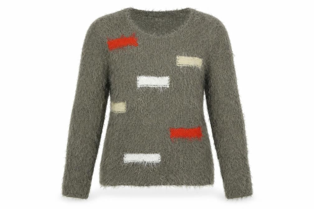 Marbel  Womens Grey   Pullover Jumper Size S