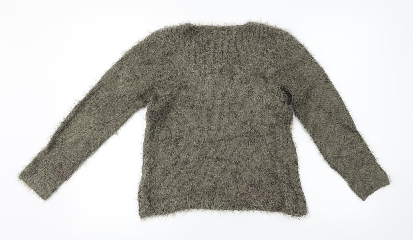 Marbel  Womens Grey   Pullover Jumper Size S