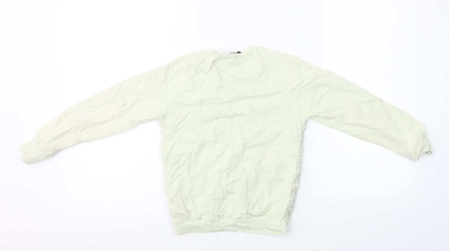George  Girls Green   Pullover Jumper Size 7-8 Years