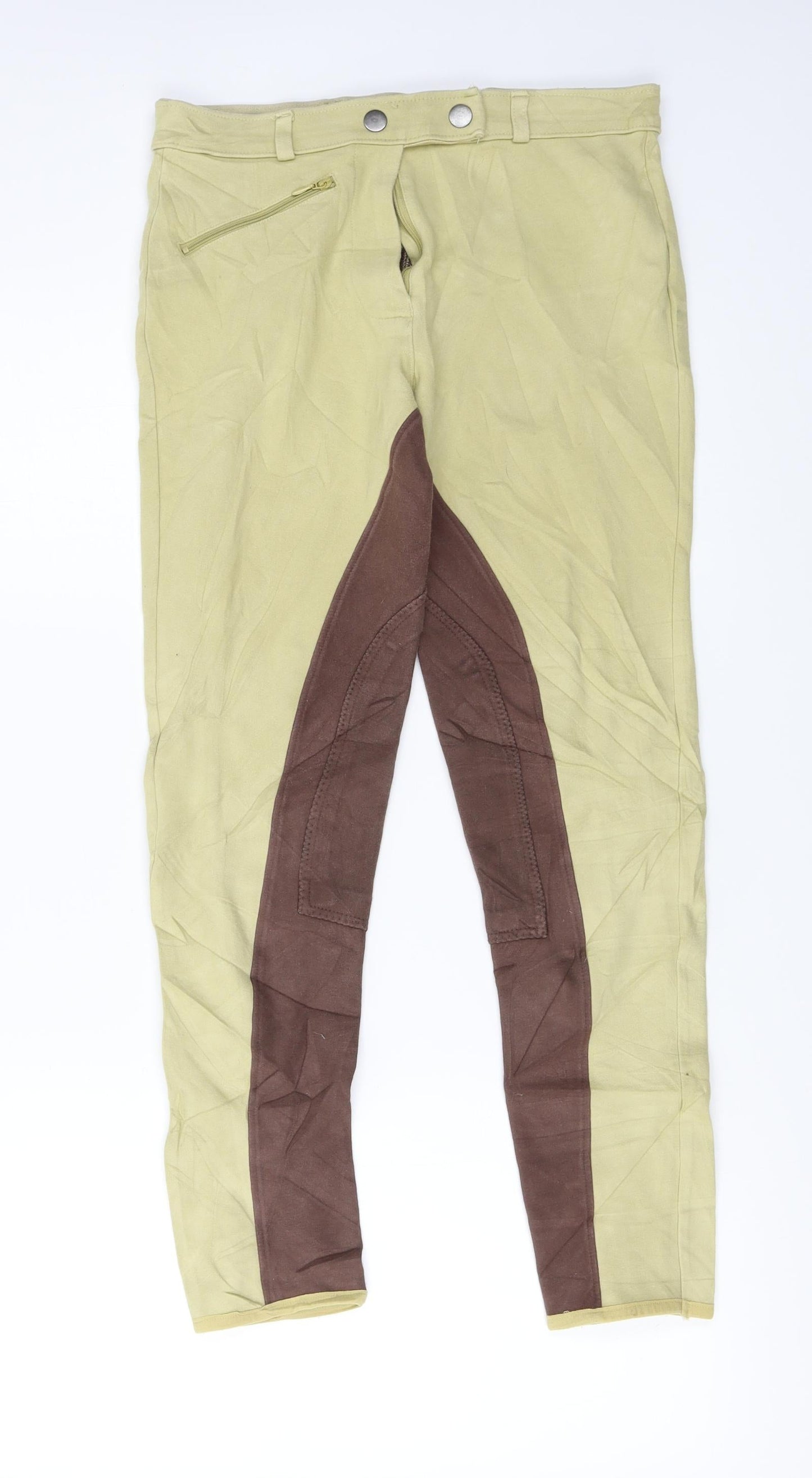Preworn  Womens Yellow   Trousers  Size M L23 in