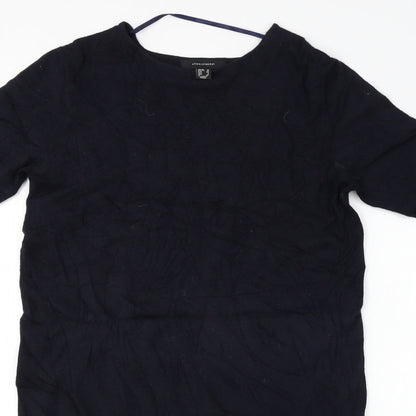 Close-up detail of Atmosphere women’s blue a-line, size UK 12