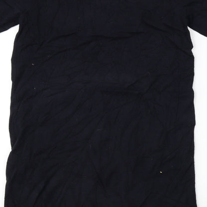 Brand and care label for Atmosphere women’s blue a-line, size UK 12