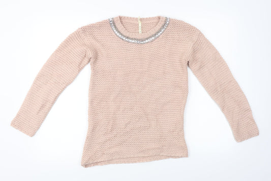 YD Girls Pink   Pullover Jumper Size 12-13 Years