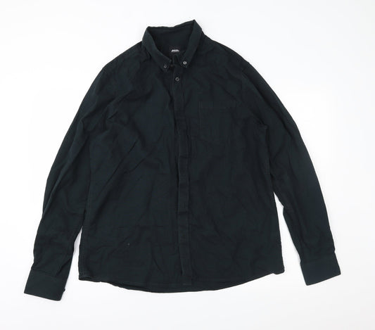Burton Mens Blue    Button-Up Size L