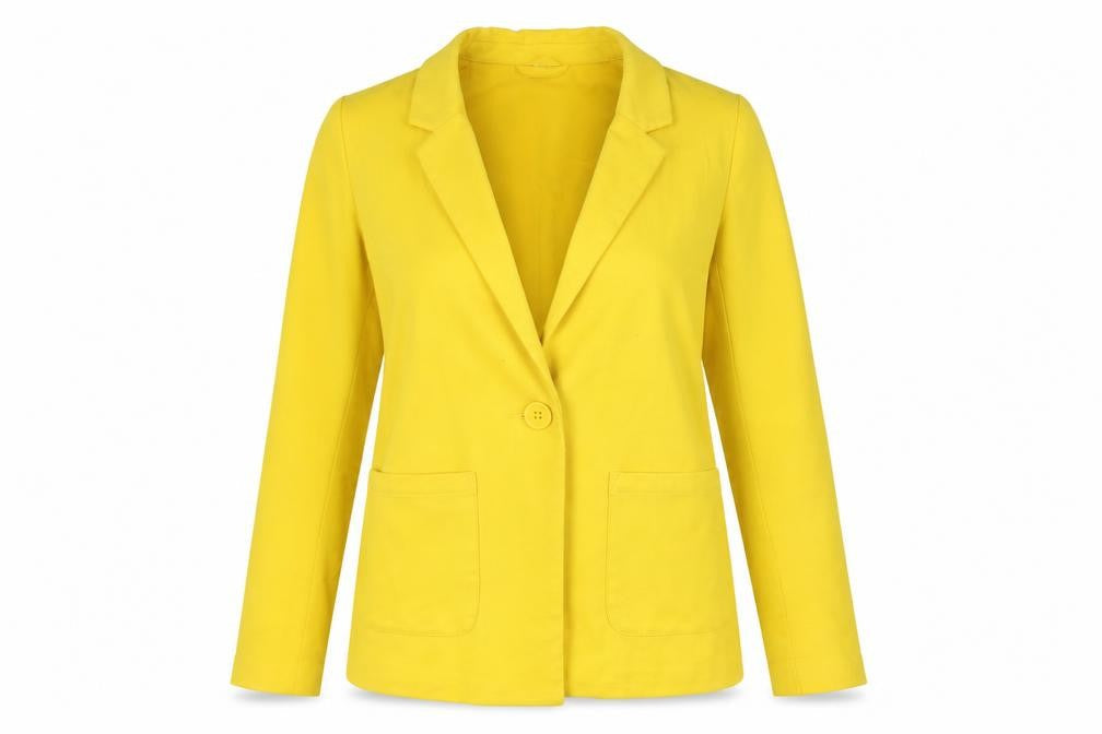 Divided Womens Yellow   Jacket  Size 6