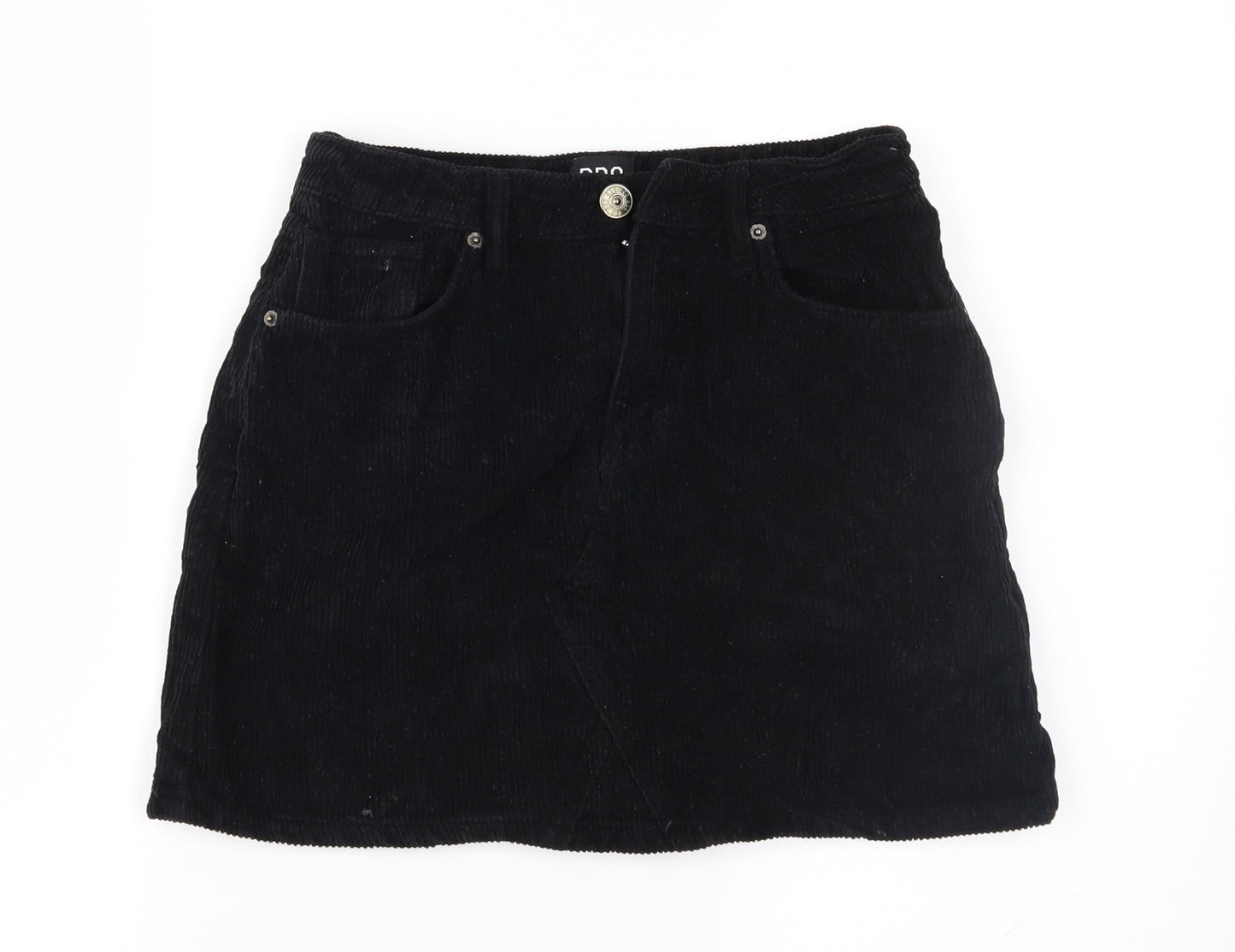 BDG Womens Black  Corduroy Mini Skirt Size S