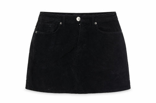 BDG Womens Black  Corduroy Mini Skirt Size S