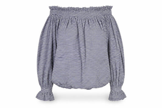 Atmosphere Womens Blue Striped  Basic Blouse Size 14