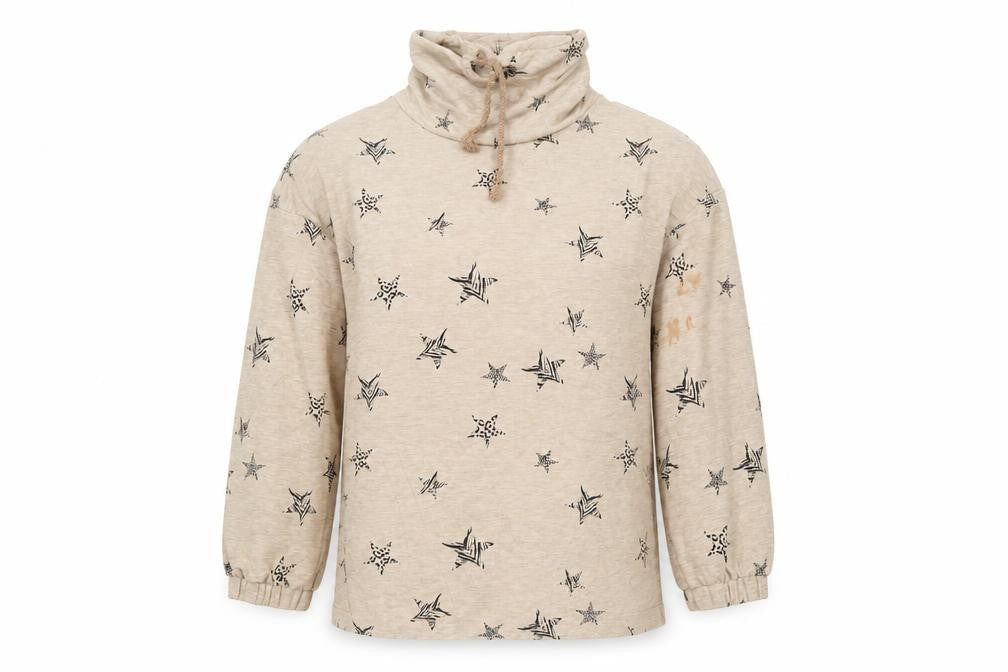 Marks & Spencer Womens Beige Animal Print  Pullover Jumper Size 8