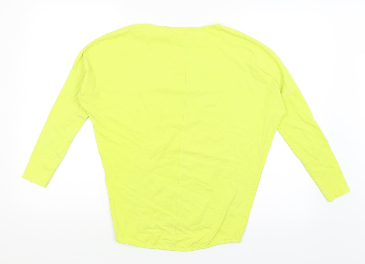 Preworn Womens Yellow   Basic T-Shirt Size 10  - owl
