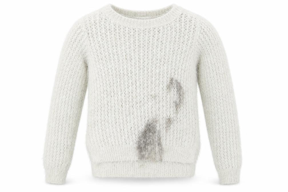 H&M Girls White   Pullover Jumper Size 9-10 Years