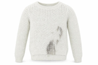 H&M Girls White   Pullover Jumper Size 9-10 Years