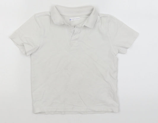 F&F Boys White   Basic Polo Size 4-5 Years