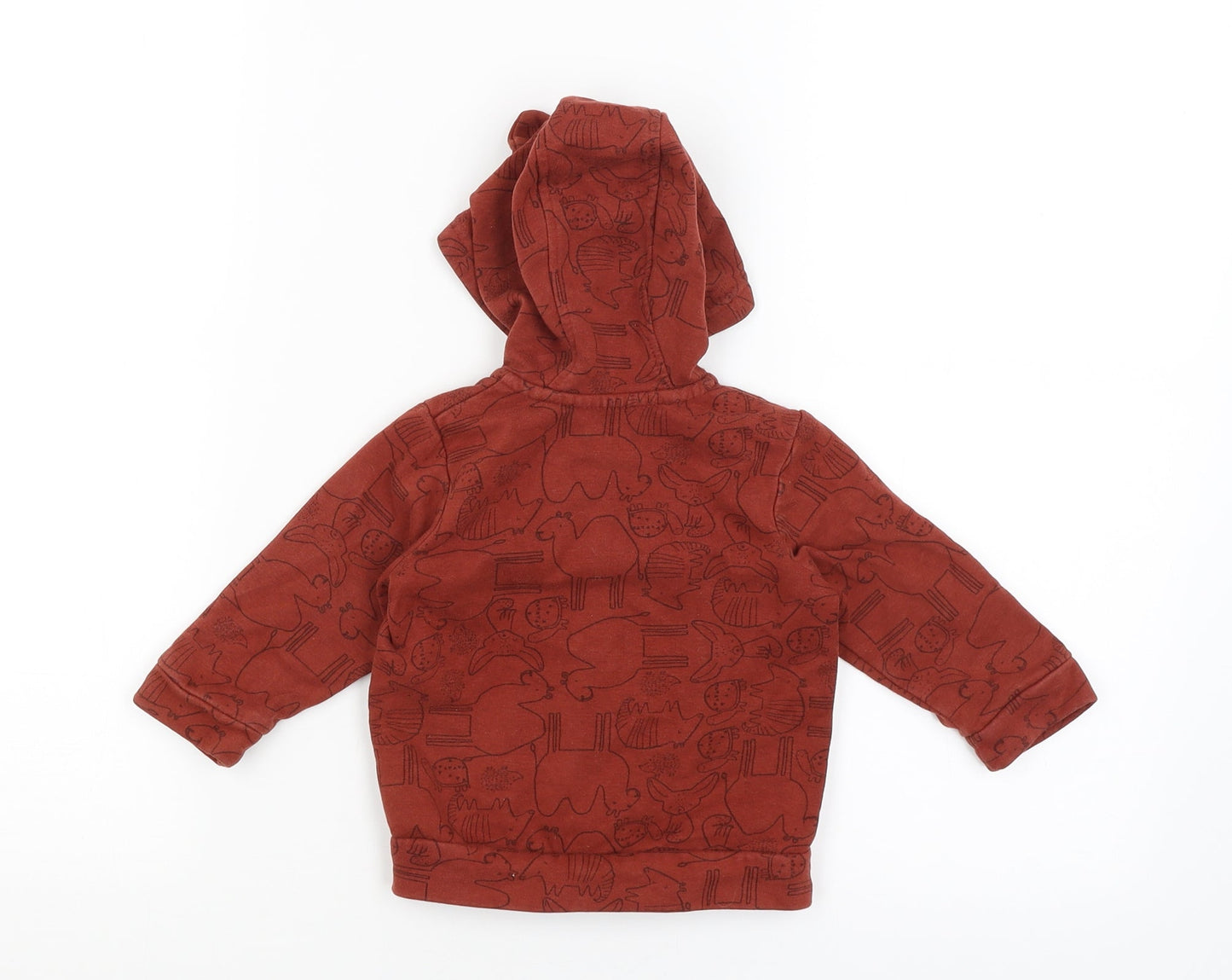 George Baby Brown   Pullover Jumper Size 6-9 Months  - Animals