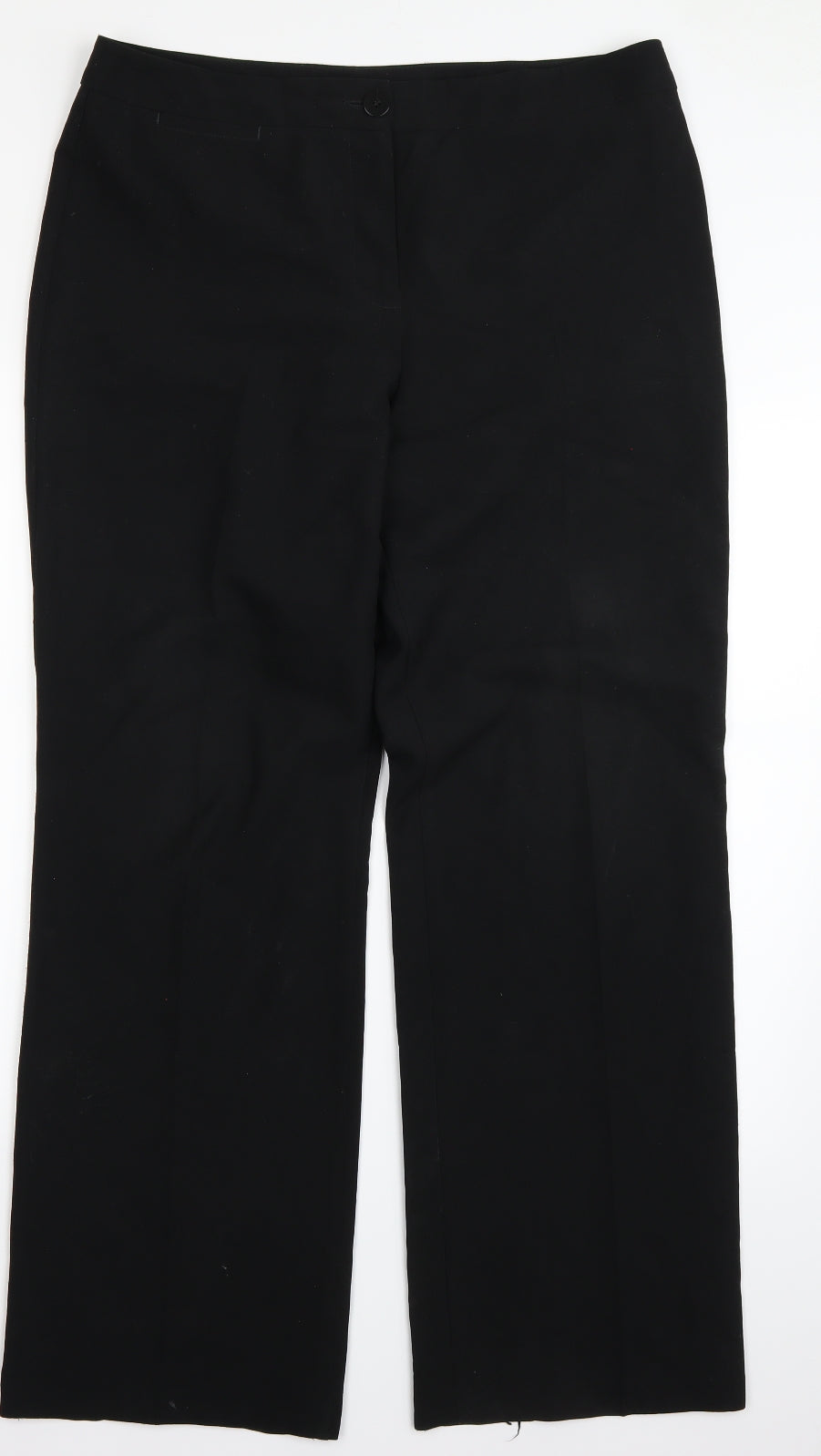 Marks and Spencer Womens Black   Trousers  Size 14 L32 in