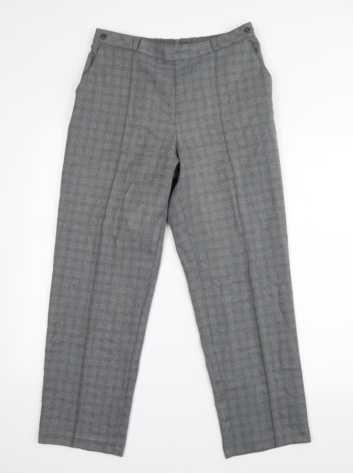 Marks and Spencer Womens Grey   Trousers  Size 10 L26 in