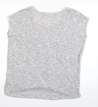 Oasis Womens Grey   Basic T-Shirt Size XS