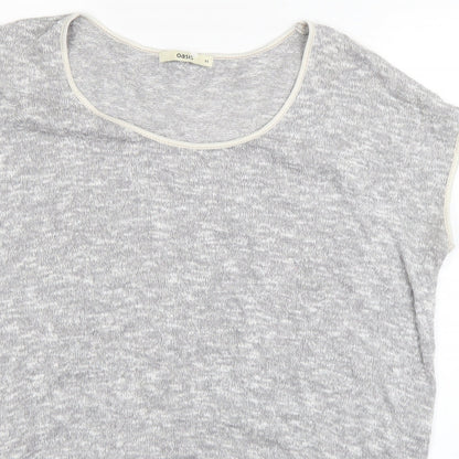 Oasis Womens Grey   Basic T-Shirt Size XS