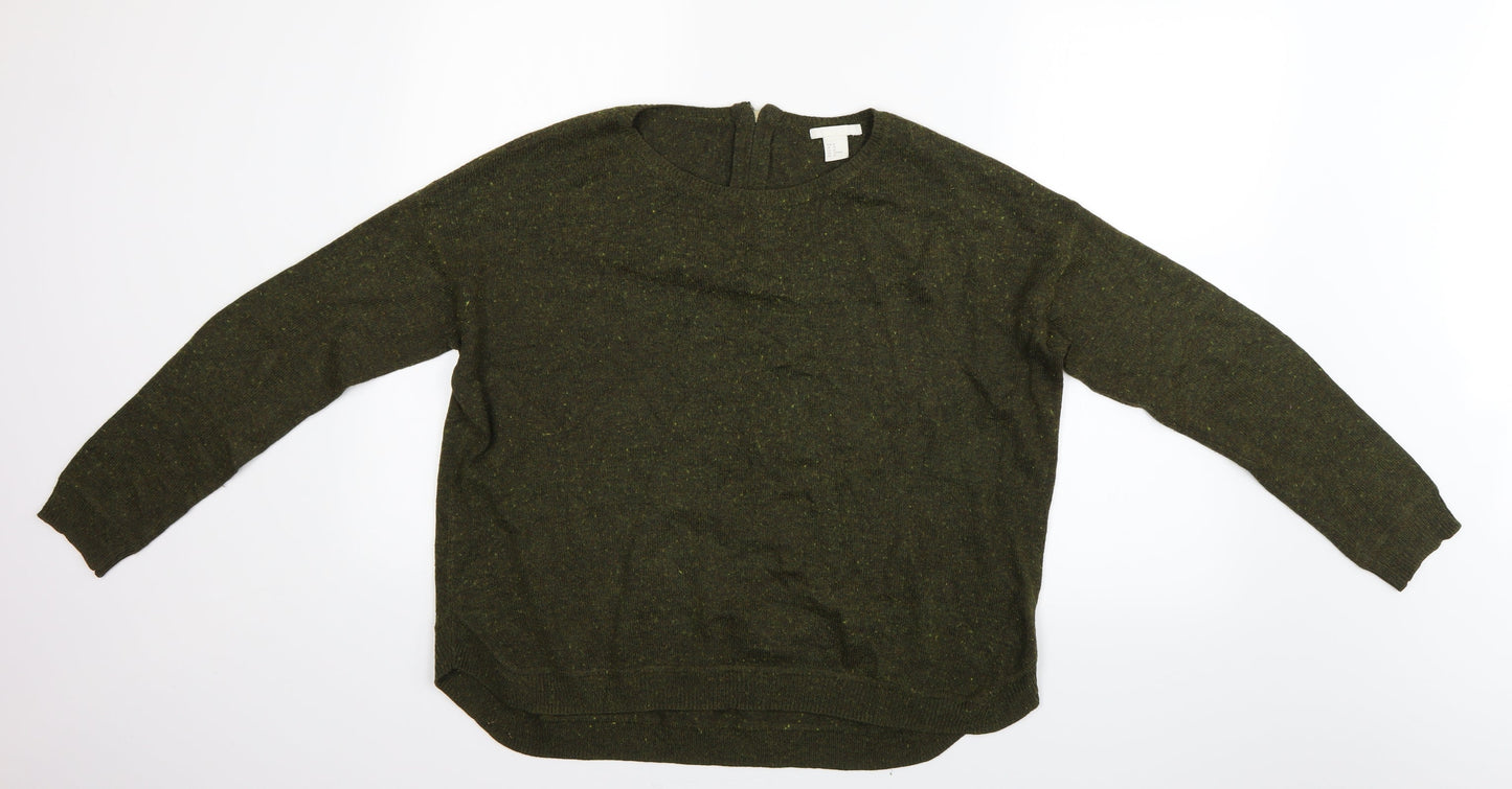 H&M Womens Green   Basic Blouse Size M