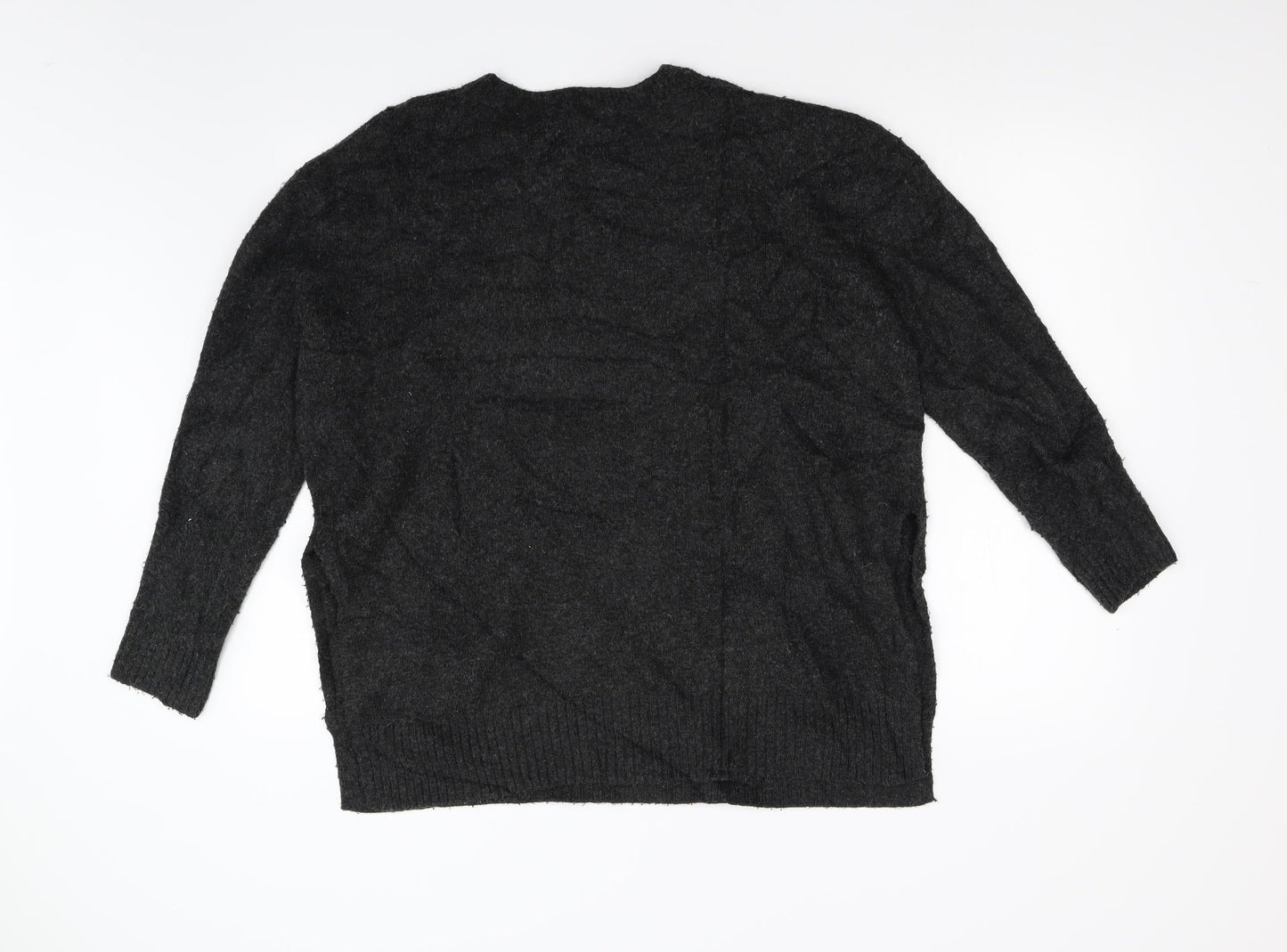 H&M Womens Black  Knit Pullover Jumper Size M