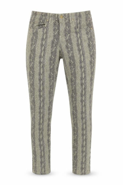 Topshop Womens Beige Animal Print  Trousers  Size 28 L30 in