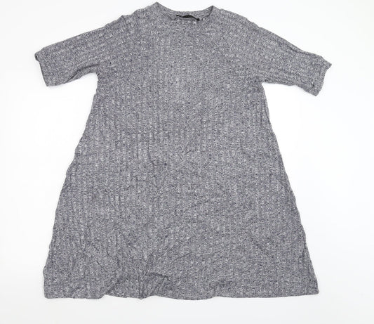 Sfera Womens Blue  Knit Jumper Dress  Size M