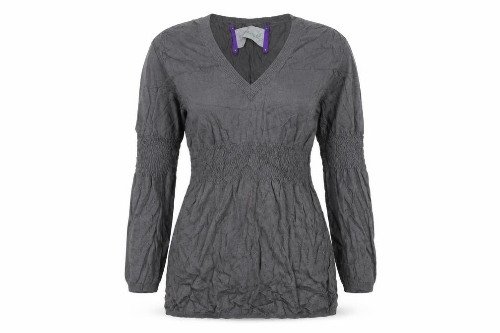 Freesoul Womens Grey  Knit Pullover Jumper Size S