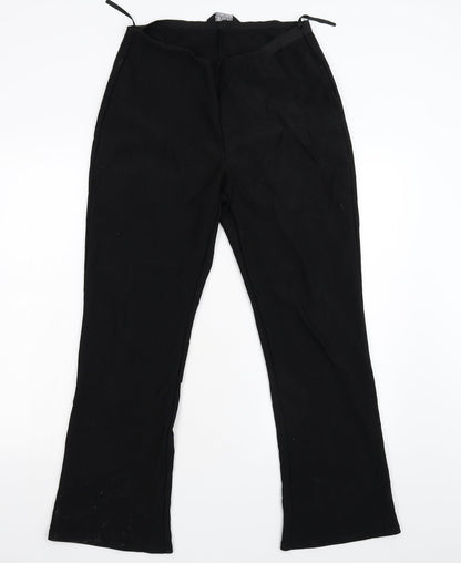 Classics Womens Black   Trousers  Size 14 L28 in
